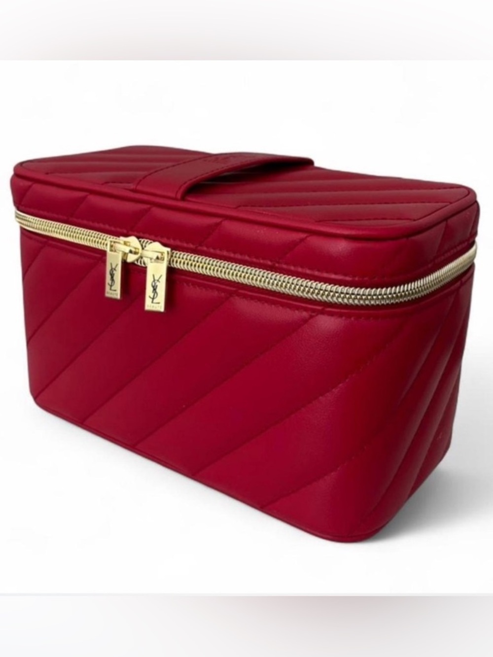 NEW Yves Saint Laurent Beauty QUILTED TRUNK VANITY CASE ⭐️ - Picture 13 of 13